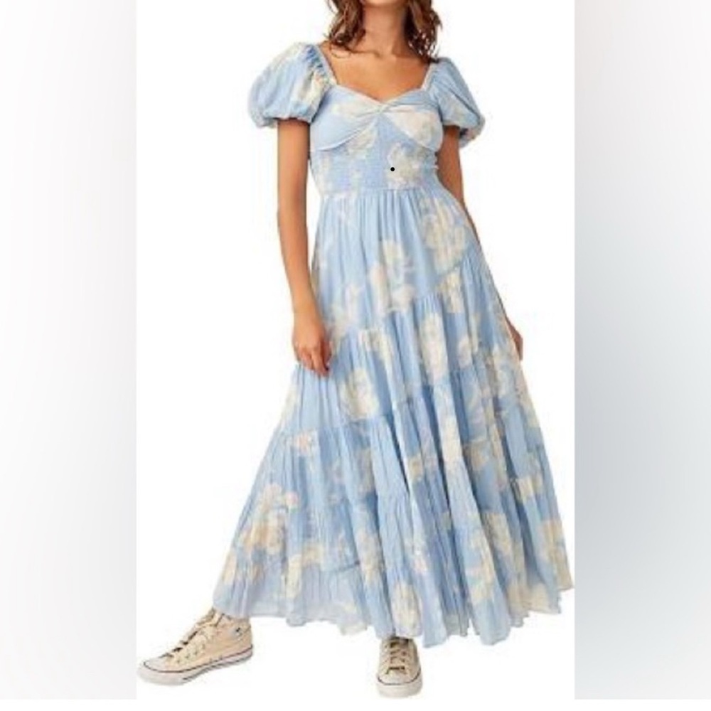 Free People Blue Floral Dress